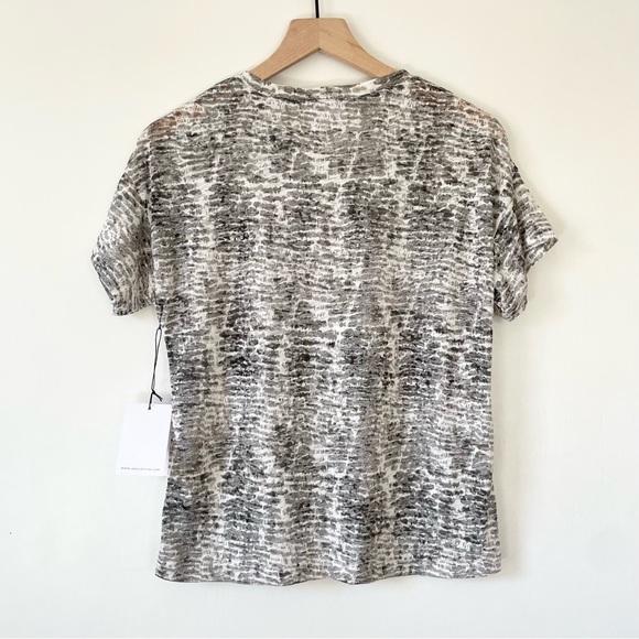 ✨NWT✨ LNA Burnout Boxy Crew Neck Tee in Python Print Sz SMALL (4-6) - Picture 10 of 15